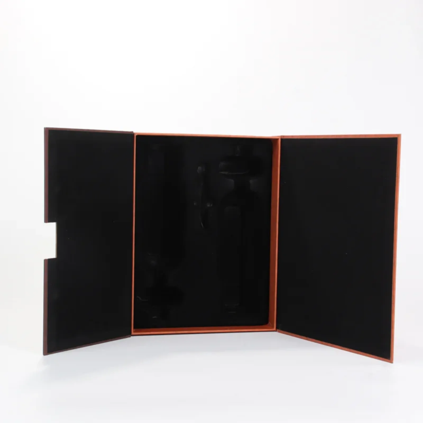 2-Bottle Rigid Cardboard Wine Gift Box with Handle 5
