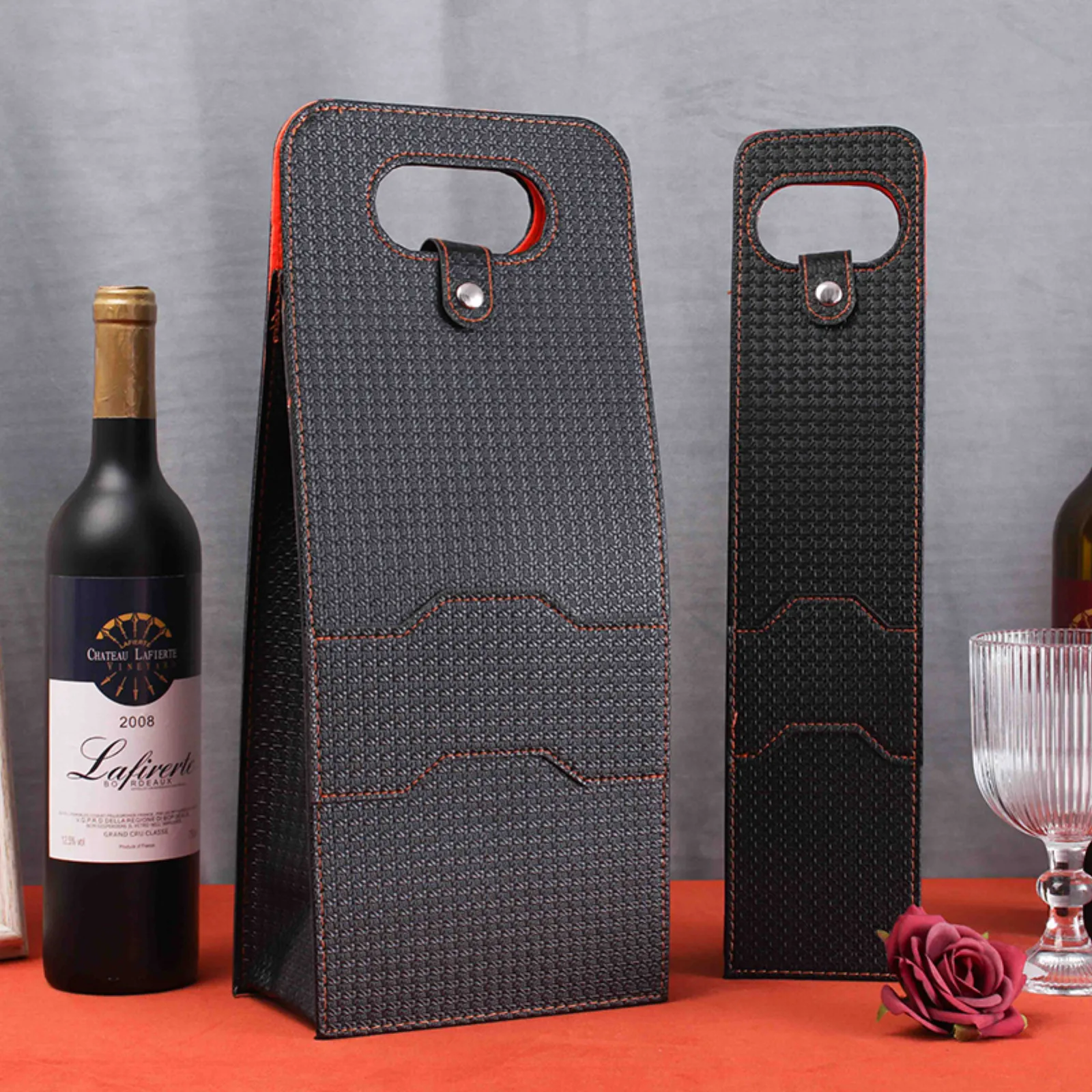 Leather Wine Gift Bag 5